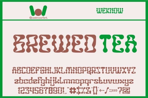 Brewed Tea Font: A Modern Typographic Choice for Creative Branding