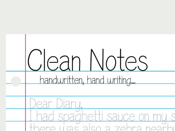 Clean Notes: Elevating Digital Handwriting with Classic Elegance