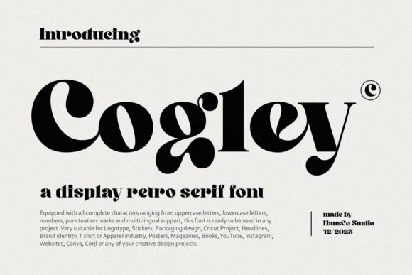 Cogley: Elevating Design with a Modern Retro Serif Aesthetic
