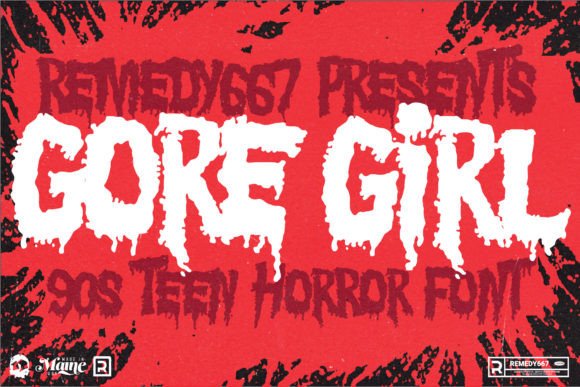 Gore Girl: Reviving the Aesthetic of 90s Teenage Horror in Modern Typography