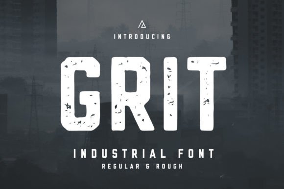 Grit Typeface: Bold Industrial Design