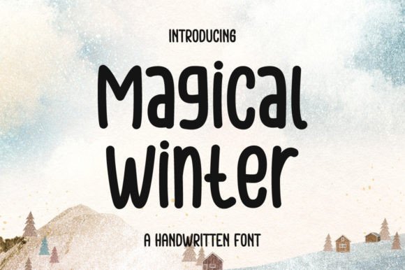 Magical Winter: A Delicate Display Font