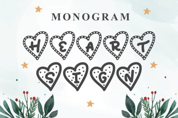 Monogram Heart Sign: Elevating Design with Emotional Typography
