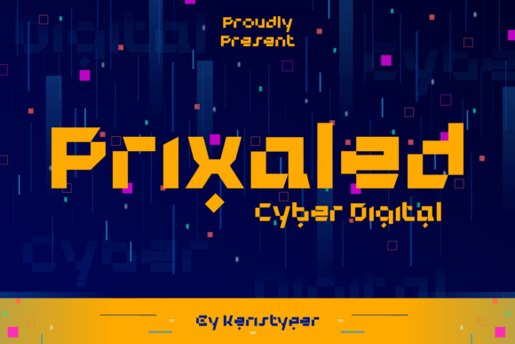 Prixaled: A Futuristic Display Font for Modern Design