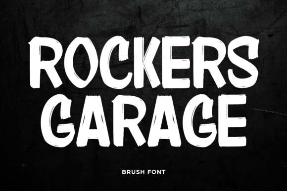 Rockers Garage: Bold Brush Font for Branding