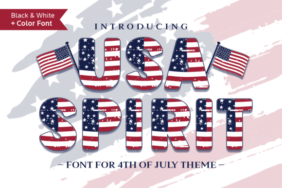 Usa Spirit: Bold Patriotic Design Font